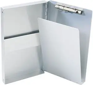 Saunders 10507 Snapak Aluminum Forms Folder, 3/8" Capacity, Holds 5-2/3w x 9-1/2h, Silver