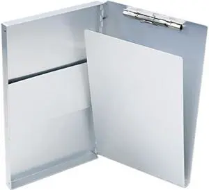 Saunders 10519 Snapak Aluminum Forms Folder, 1/2" Capacity, Holds 8-1/2w x 14h, Silver