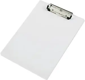 Saunders 21565 Acrylic Clipboard, 1/2" Capacity, Holds 8-1/2w x 12h, Clear