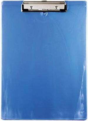 Saunders 00439 Plastic Clipboard, 1/2" Capacity, Holds 8-1/2w x 12h, Ice Blue