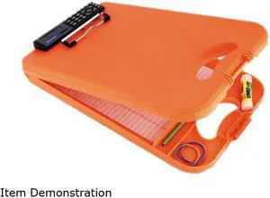 Saunders 00543 DeskMate II w/Calculator, 1/2" Capacity, 8-1/2w x 11-3/4h, Orange