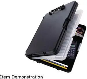 Saunders 00552 WorkMate II Storage Clipboard, 1/2" Capacity, Holds 8-1/2w x 12h, Black/Charcoal