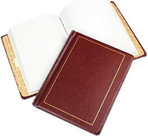 Wilson Jones 0396-11 Looseleaf Minute Book, Red Leather-Like Cover, 125 Pages, 8 1/2 x 11