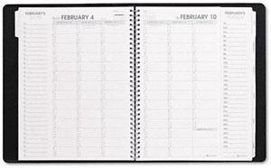 AT-A-GLANCE AAG70950V05 Triple View Weekly/Monthly Appointment Book, 8 1/4 x 10 7/8, Black, 2018