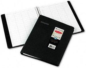 AT-A-GLANCE 80-310-05 Recycled Four-Person Group Undated Daily Appointment Book, 8-1/2 x 11, Black