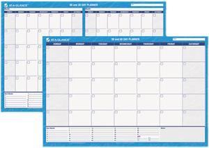 AT-A-GLANCE PM233-28 Recycled 30/60-Day Undated Horizontal Erasable Wall Planner,  36" x 24"