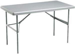 Iceberg 65207 IndestrucTable TOO 1200 Series Resin Folding Table, 48w x 24d x 29h, Charcoal