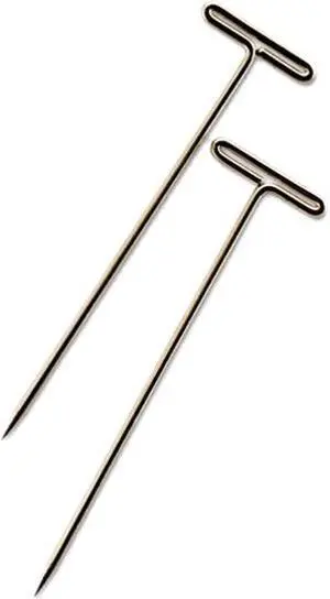 GEM 87T T-Pins, Steel, Silver, 1 1/2", 100/Box