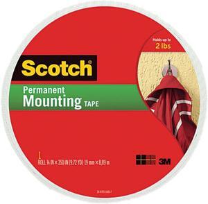 Scotch 110-LONG Foam Mounting Double-Sided Tape, 3/4 Wide x 350 Long