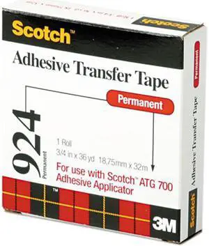 Scotch 924-3/4 Adhesive Transfer Tape Roll, 3/4 Wide x 36 Yards