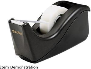Scotch C60-BK Value Desktop Tape Dispenser, 1" core, Two-Tone Black