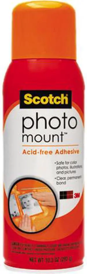 Scotch Photo Mount Spray Adhesive, 10.25 oz, Aerosol