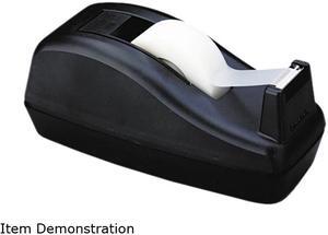 Scotch C40-BK Deluxe Desktop Tape Dispenser, Attached 1" core, Heavily Weighted, Black