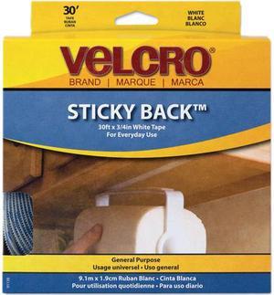 Velcro 90072 Sticky-Back Hook and Loop Square Fasteners on Strips, 7/8,  Black, 12 Sets/Pack 