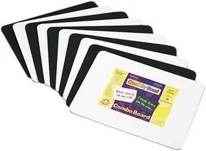 Chenille Kraft 9883-10 Combination Dry-Erase/Chalkboard, 10/Set