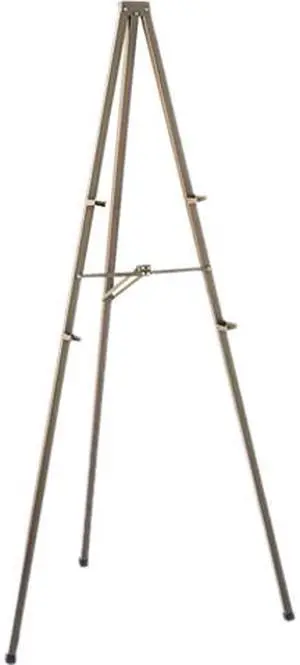 Quartet 21E Tripod Display Easel, 72" High, Steel, Bronze