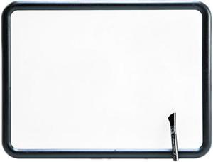 Quartet 7551 Contour Dry-Erase Board, Melamine, 24 x 18, White, Gray Frame