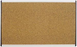 Quartet ARCB3018 Cubicle Arc Frame Colored Cork Board, 18 x 30, Tan, Aluminum Frame