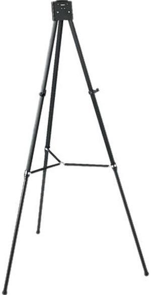 Quartet 56E Heavy-Duty Adjustable Telescoping Tripod Easel, 38" to 66" High, Aluminum, Black