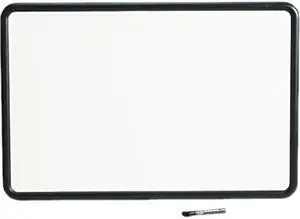 Quartet 7553 Contour Dry-Erase Board, Melamine, 36 x 24, White, Gray Frame