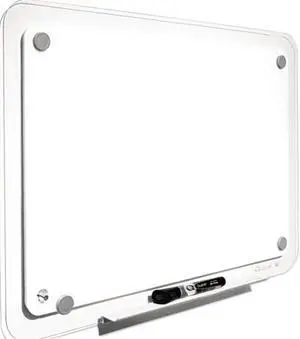 Quartet TM3623 iQTotal Erase Board, 36 x 23, White, Clear Frame, 1 Each