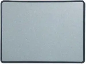 Quartet 7694BE Contour Fabric Bulletin Board, 48 x 36, Light Blue, Plastic Navy Blue Frame