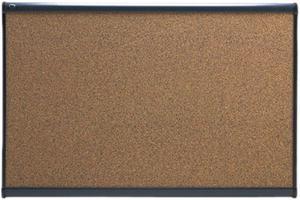 Quartet B243G Prestige Bulletin Board, Graphite-Blend Cork, 36 x 24, Aluminum Frame