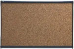 Quartet B243G Prestige Bulletin Board, Graphite-Blend Cork, 36 x 24, Aluminum Frame