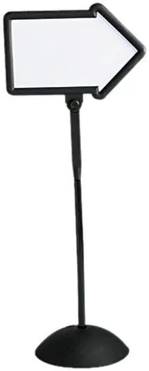 Safco 4173BL Double-Sided Arrow Sign, Dry Erase Magnetic Steel, 25 1/2 x 60, Black Frame Safco 4173BL Double-Sided Arrow Sign, Dry Erase Magnetic Steel, 25 1/2 x 60, Black Frame