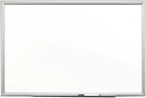 3M Premium Porcelain Dry Erase Board, 72 x 48, White Porcelain Surface - Silver Aluminum Frame
