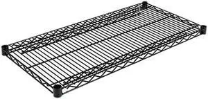 Alera SW58-3618BL Industrial Wire Shelving Extra Wire Shelves, 36w x 18d, Black, 2 Shelves/Carton