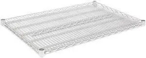 Alera SW58-3624SR Industrial Wire Shelving Extra Wire Shelves, 36w x 24d, Silver, 2 Shelves/Carton