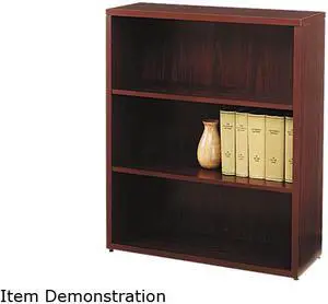 HON 105533NN 10500 Series Bookcase, 3 Shelves, 36w x 13-1/8d x 43-3/8h, Mahogany