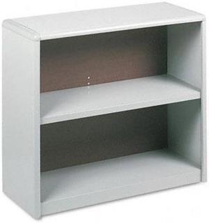 Safco 7170GR Value Mate Series Bookcase, 2 Shelves, 31-3/4w x 13-1/2d x 28h, Gray