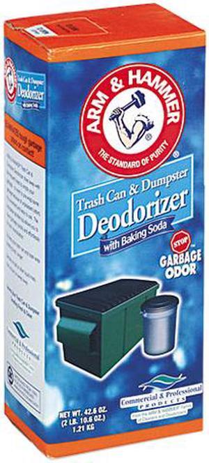 Arm & Hammer CDC 33200-84116 Unscented, Powder, 42.6 oz Trash Can & Dumpster Deodorizer