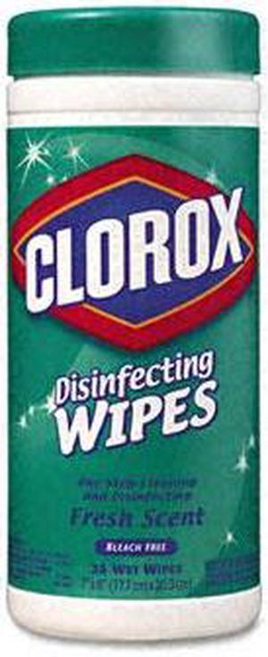 Clorox Disinfecting Wipes, 7 x 8, Fresh Scent, 75/Canister, 6/Carton CLO15949CT
