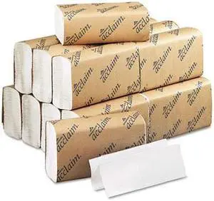 Georgia Pacific 20204 Acclaim Folded Paper Towel, 9-1/4 x 9-1/2, White, 250/Pack, 16/Carton