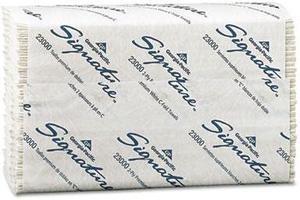 Georgia Pacific Signature C-Fold Paper Towels, 10-1/4 x 13-1/4, White, 120/Pack, 12/Carton