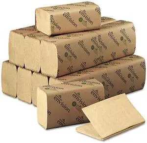 Georgia Pacific 23504 Envision 1-Fold Paper Towel, 10-1/4 x 9-1/4, Brown, 250/Pack, 16/Carton