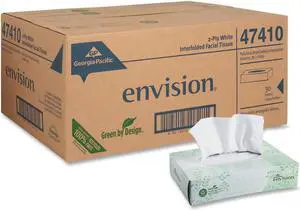 Georgia Pacific 47410 Envision Facial Tissue, 100/Box, 30/Carton