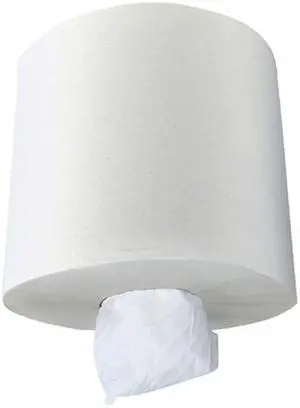 Scott Essential Roll Control Center Pull Paper Towels (01032) with Fast-Drying Absorbency Pockets, Perforated Full-Sized Hand Paper Towels, White (6 Rolls per Case, 4,200 Sheets Total)