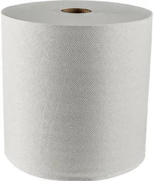Scott Essential (formerly Kleenex) Hard Roll Paper Towels (01080) with Premium Absorbency Pockets, White, 12 Rolls / Case, 5,100 feet - Same Kleenex Quality, Now Scott Branded