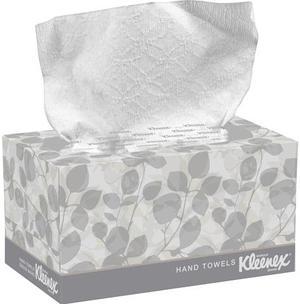 Kleenex Hand Towels with Premium Absorbency Pockets (01701), Hygienic Countertop Pop-Up Box, White, 120 Sheets / Carton, 18 Cartons / Case