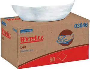 WypAll L40 Disposable Cleaning and Drying Towels (03046), Limited Use Towels, White, 9 Pop Up Boxes per Case, 90 Sheets per Box, 810 Sheets Total