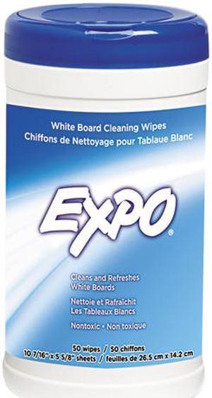 EXPO 81850 Dry Erase Board Cleaning Wet Wipes, 6 x 9, 50/Container