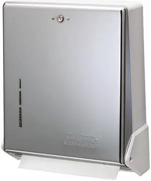 San Jamar T1905XC True Fold Metal Front Cabinet Towel Dispenser,11 5/8 x 5 x 14 1/2, Chrome