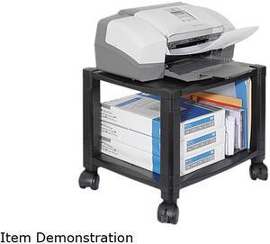 Kantek PS510 Mobile Printer Stand, 2-Shelf, 17w x 13-1/4d x 11-7/8h, Black