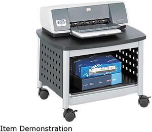 Safco Scoot Printer Stand 14.5" Height x 20.3" Width x 16.5" Depth - Steel - Black