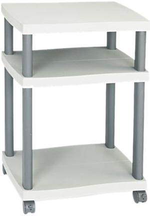 Safco 1860GR Wave Design Printer Stand, 3-Shelf, 20w x 17-1/2d x 29-1/4h, Charcoal Gray