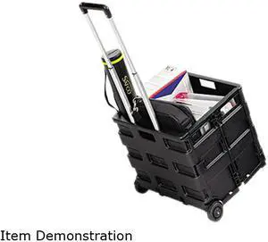 Safco 4054BL Stow And Go Crate Cart